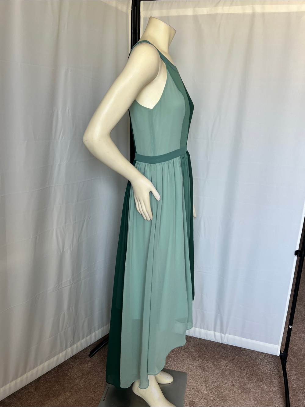 ModCloth High-Low Colorblock Chiffon Maxi Dress - Picture 7 of 11